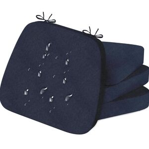 NEW Dark Blue Seat Cushions w/ Removeable Covers 6pc Set
